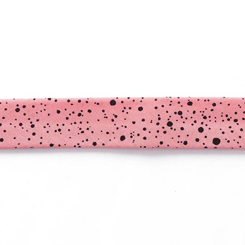 Splodges Bias Tape [ 20 mm ] – pink/black,  image number 2
