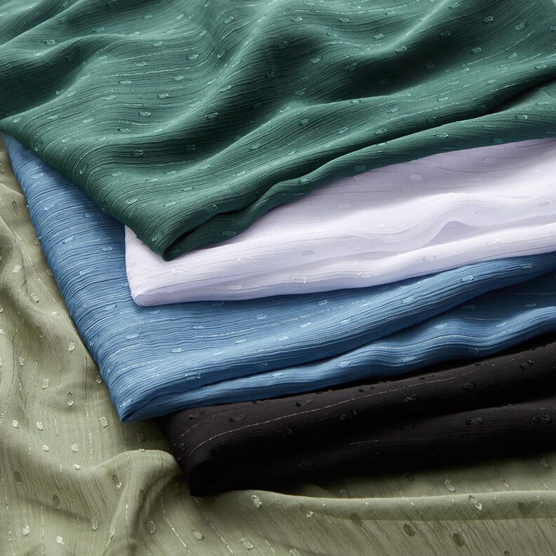 Metallic pinstripe chiffon dobby – brilliant blue/metallic silver,  image number 5