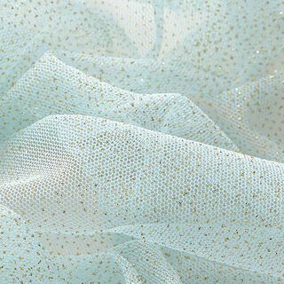 Royal Glitter Tulle – light blue/gold, 
