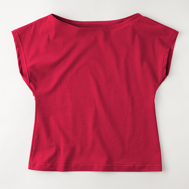Medium Cotton Jersey Plain – raspberry, image number 12
