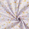 Delicate flowers cotton poplin – pastel mauve/curry yellow,  thumbnail number 3