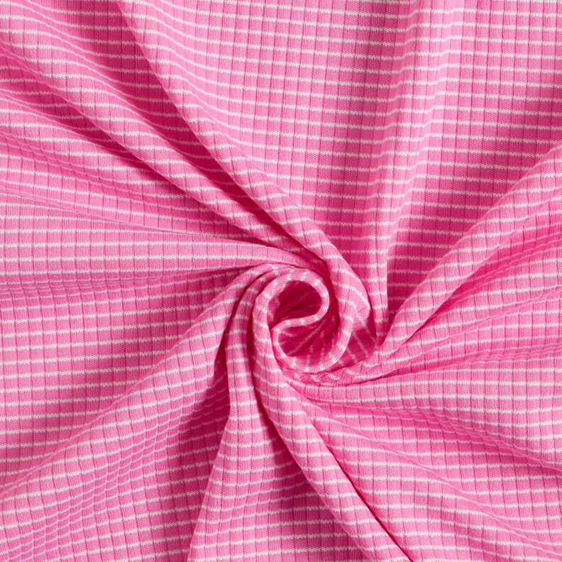 Ribbed Jersey Mini stripes – pink/white,  image number 4