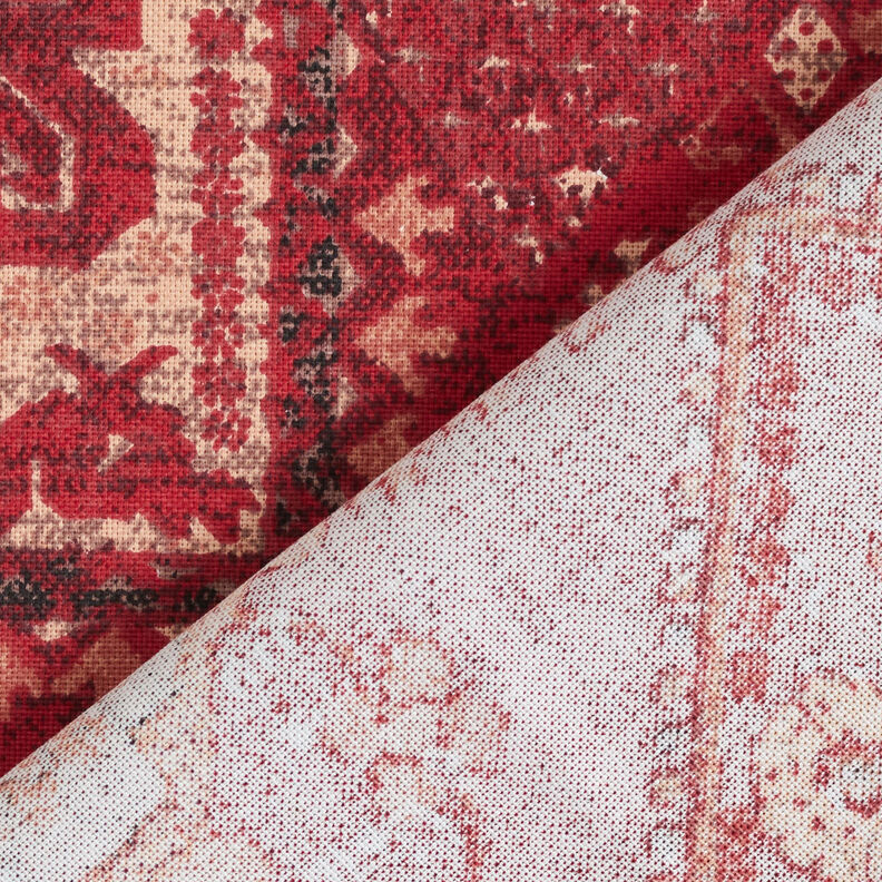 Decor Fabric Half Panama Kilim carpet – carmine,  image number 4