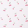 Double Gauze/Muslin watercolour cherries Digital Print – white,  thumbnail number 1