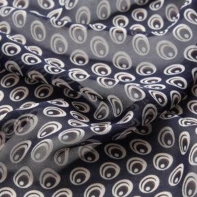 Chiffon Peacock Eye – navy blue/navy blue, 