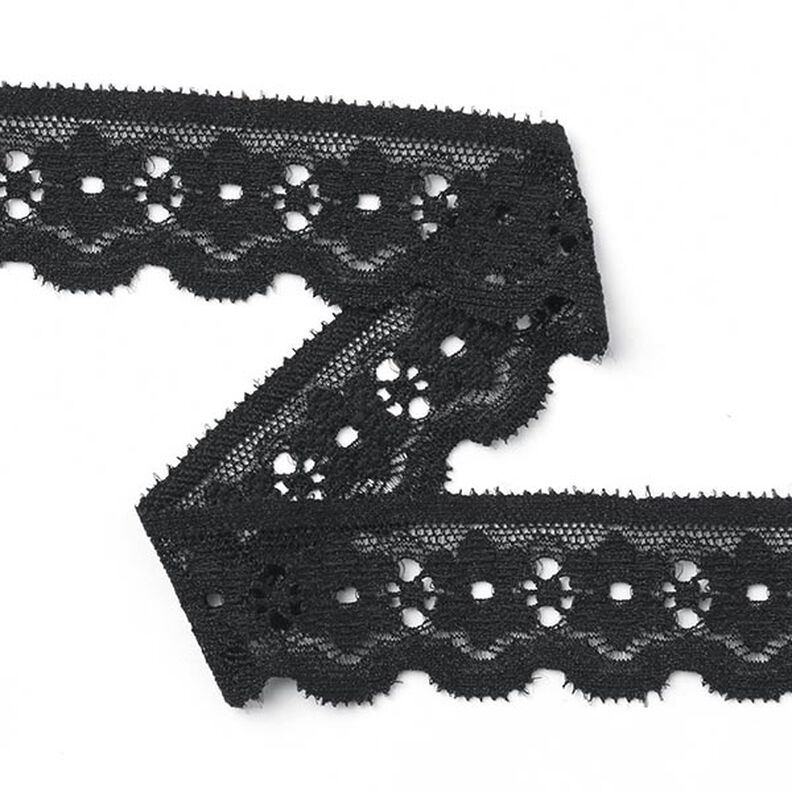 Stretch Lace [27 mm] - black,  image number 1