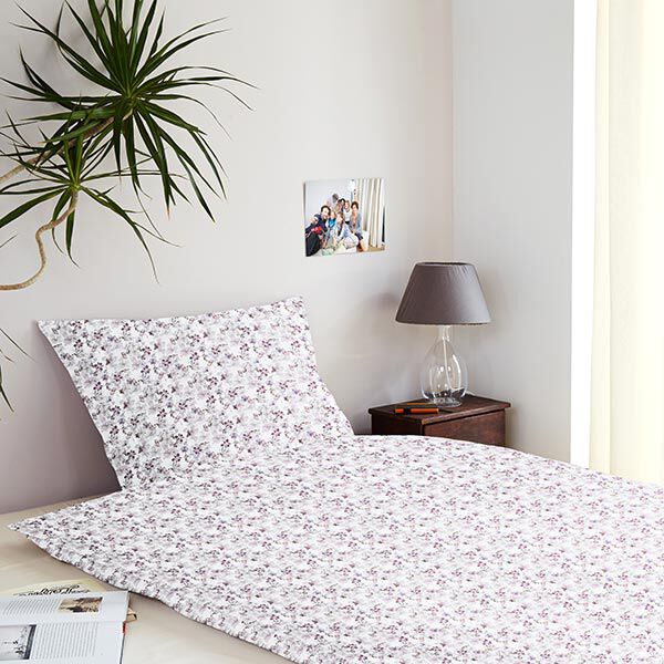 Decor Fabric Cotton Poplin Butterflies & Orchids – pastel violet,  image number 5