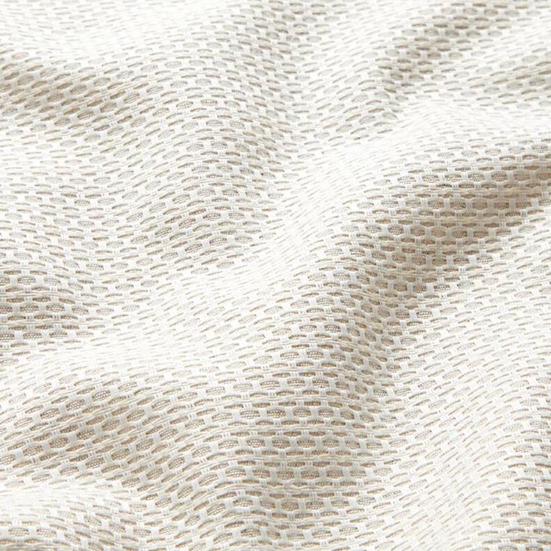 Decor Fabric Jacquard Small Honeycomb – light beige,  image number 2
