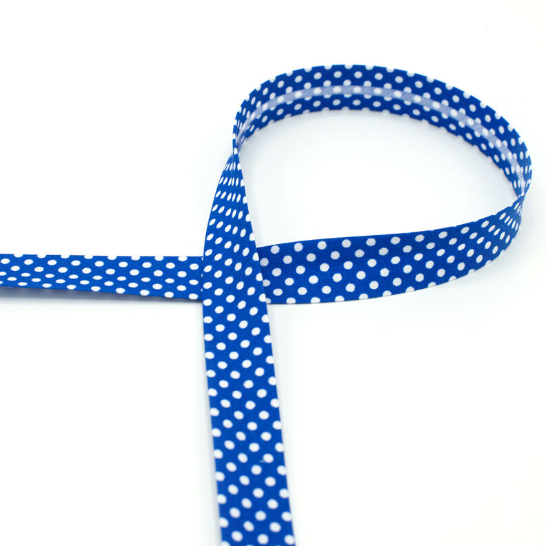 Bias binding Dots [18 mm] – royal blue,  image number 2