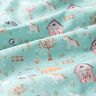 Cotton Poplin cute farm – eucalyptus/peach orange,  thumbnail number 2