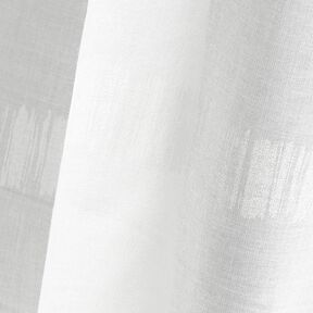 Curtain Fabric Voile delicate stripes 295 cm – white/ivory, 