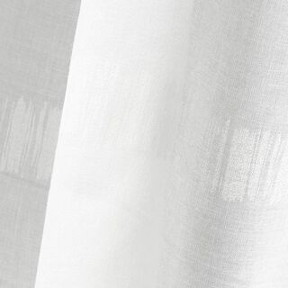 Curtain Fabric Voile delicate stripes 295 cm – white/ivory, 