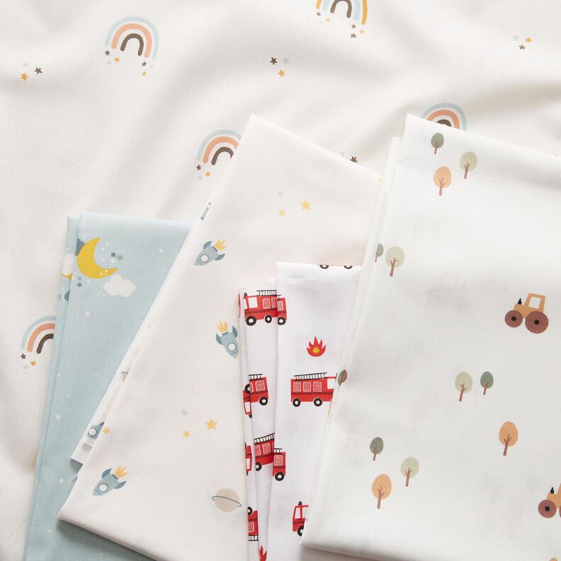 Cotton Poplin fire brigade – white,  image number 5
