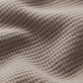 Mini Cotton waffle jersey Plain – taupe, 