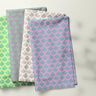 Coated Cotton Abstract Fans – pastel violet/mint,  thumbnail number 5