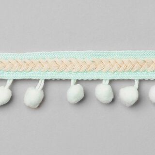 Pastel Pompom Trim [38 mm] - mint, 