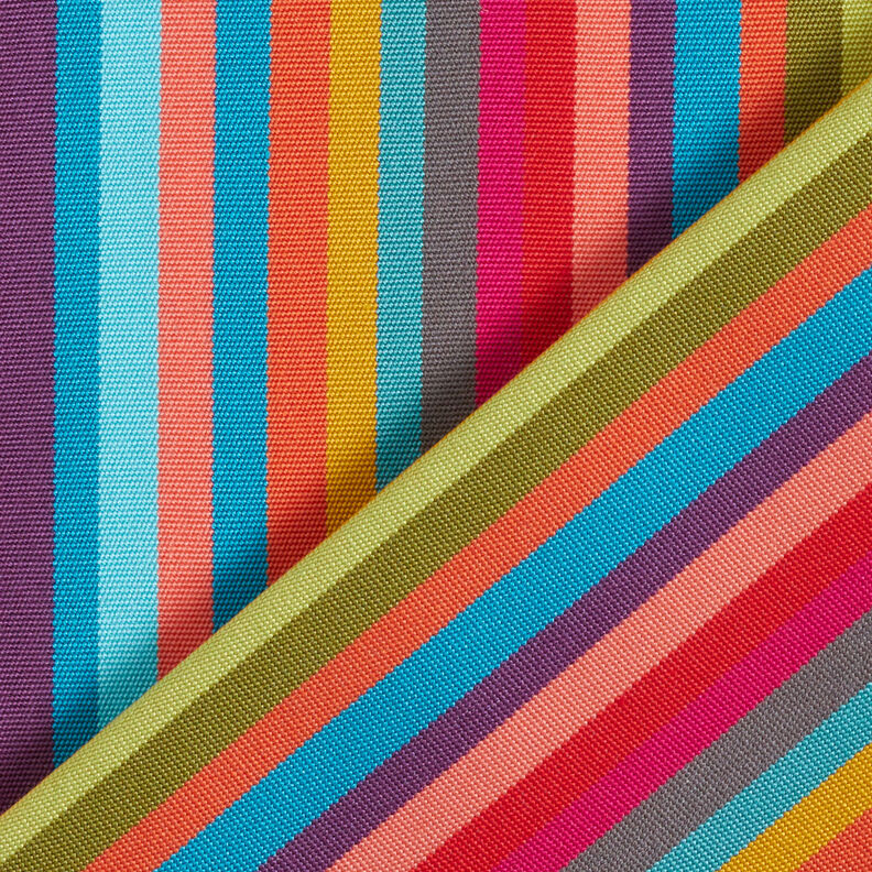 Outdoor Deckchair fabric Longitudinal stripes 44 cm – intense pink/blue,  image number 3