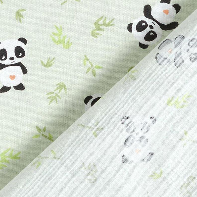 Cotton Cretonne Cuddly panda – green,  image number 4