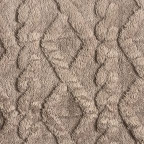 Faux Fur Diamonds – taupe, 