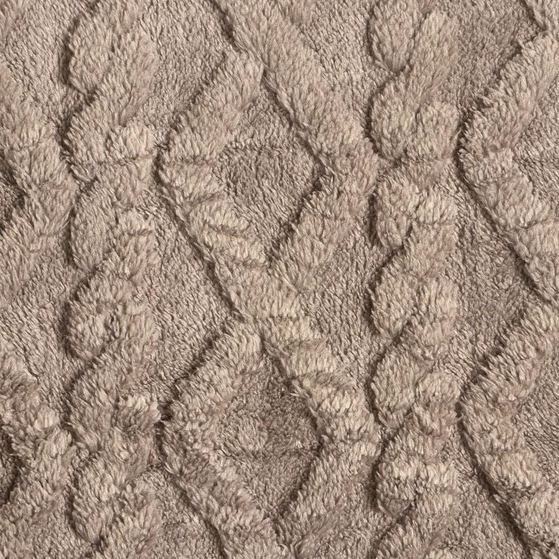 Faux Fur Diamonds – taupe, image number 1