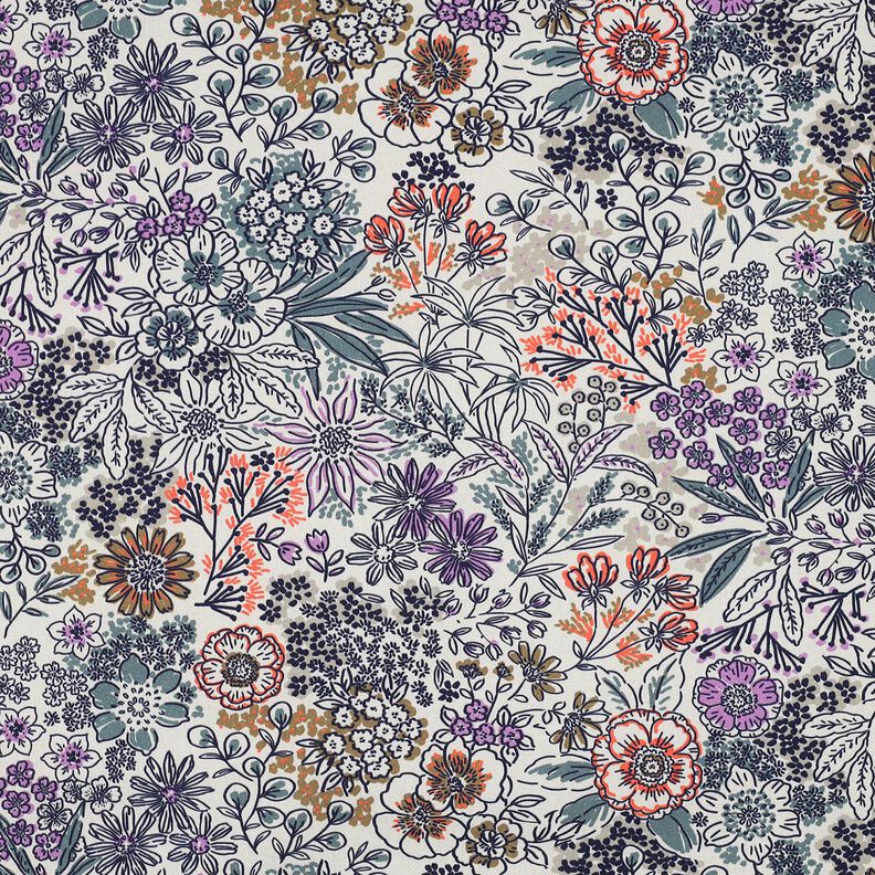 Cotton Poplin wildflowers | Poppy Fabrics – white, image number 1