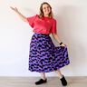 LENZING™ ECOVERO™ viscose fabric  Poppies | Nerida Hansen – lilac/black,  thumbnail number 7