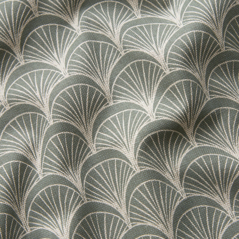 Decor Fabric Half Panama elegant bow fans – natural/reed,  image number 2