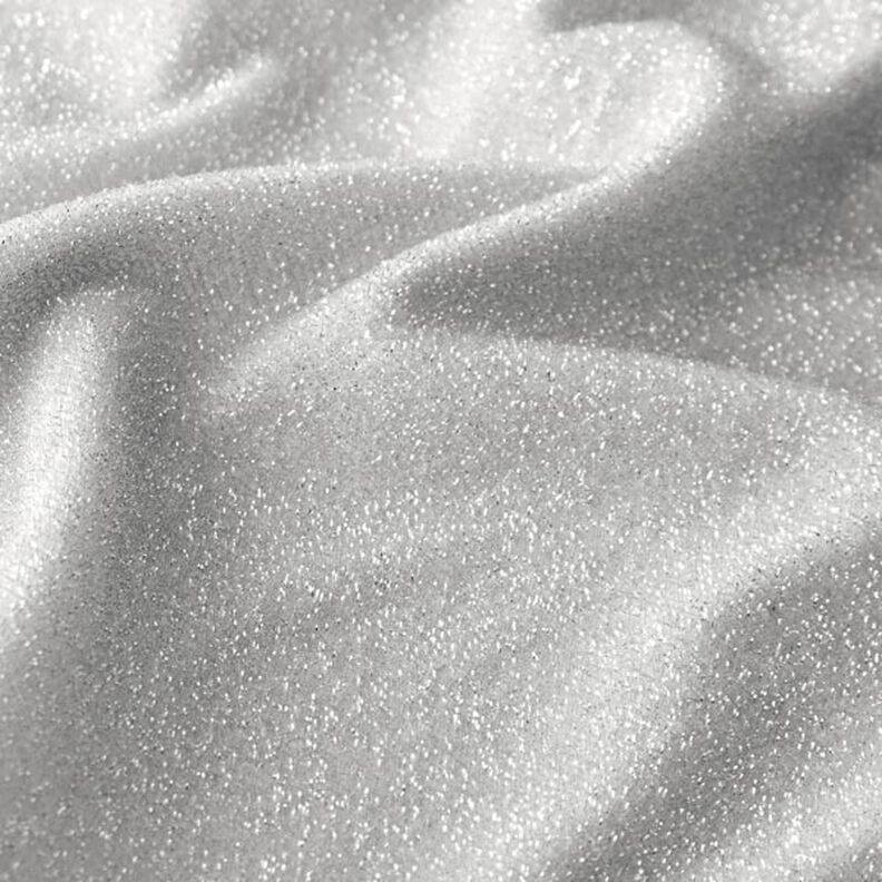 Glamour Tinsel Glitter Jersey – silver metallic,  image number 2
