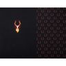 French terry Panel Fire stag | Glitzerpüppi – black/orange,  thumbnail number 5