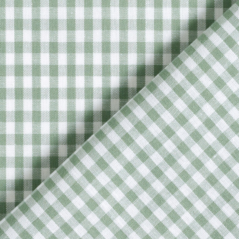 Cotton Vichy check 0,5 cm – sage/white,  image number 4