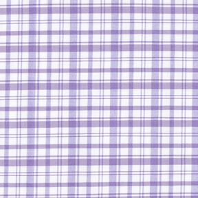 Cotton Stretch Check – white/lavender, 