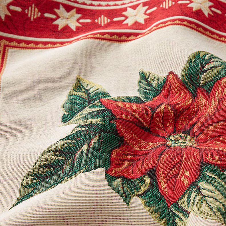 Tapestry Decor Fabric Panel Christmas Star – red, image number 2