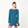 Light Cotton Sweatshirt Fabric Plain – light petrol,  thumbnail number 6