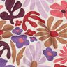 Brushed Sweatshirt Fabric Big Flowers | Poppy Fabrics – natural/merlot,  thumbnail number 2