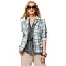 Cotton Blend Twill checked – brilliant blue/light pink,  thumbnail number 5