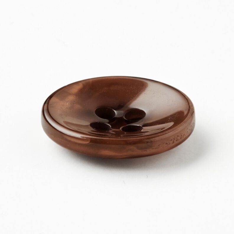 4-hole button marbled [Ø 15 mm] – chestnut,  image number 2