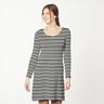 Viscose Jersey colourful stripes with glitter – navy blue/lime green,  thumbnail number 5