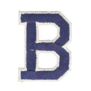 Letter B appliqué [ Height: 4,6 cm ] – navy blue, 