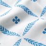 Decor Fabric Cotton Twill elegant diamonds – white/blue,  thumbnail number 2
