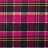 colourful checked coat fabric – black/berry,  thumbnail number 1