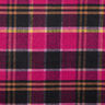 colourful checked coat fabric – black/berry,  thumbnail number 1