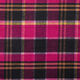 colourful checked coat fabric – black/berry,  thumbnail number 1