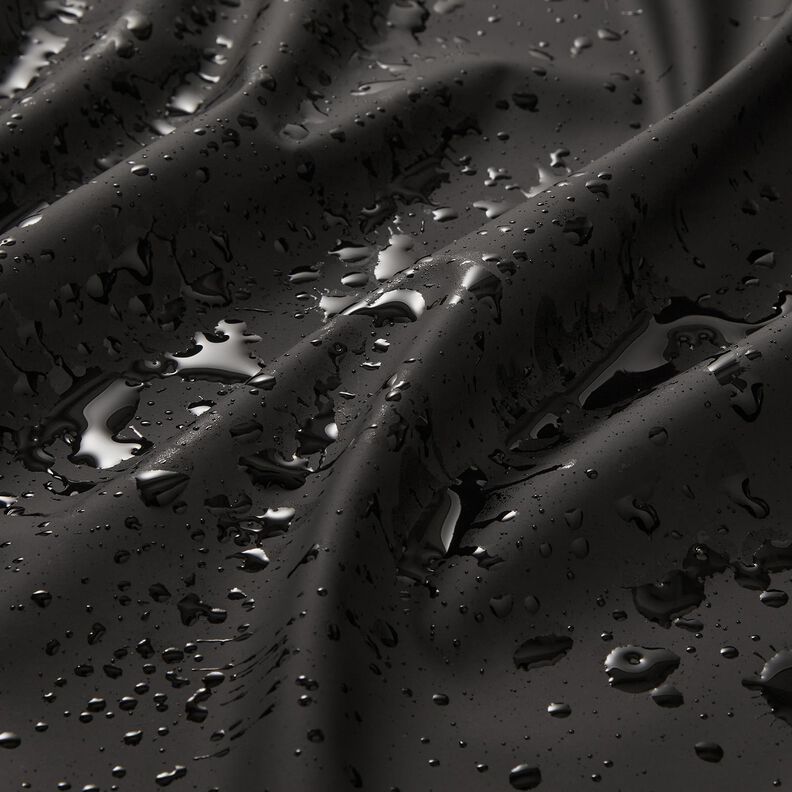 Plain raincoat fabric – black,  image number 3