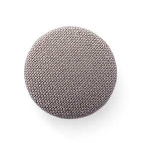 Covered button, Classic Poly – taupe, 