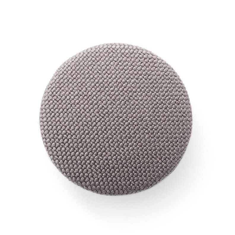 Covered button, Classic Poly – taupe,  image number 1