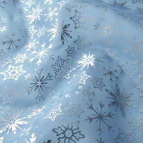 Organza snowflakes – light blue, 