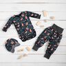 Cotton Jersey Animals in autumn Digital Print  – midnight blue,  thumbnail number 6