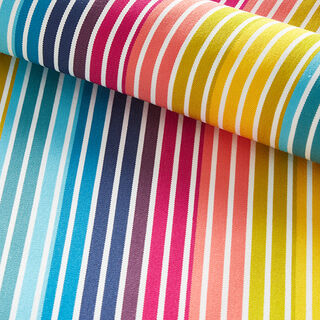 Outdoor Deckchair fabric Longitudinal stripes, 44 cm – turquoise, 