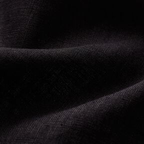 Lightweight linen blend pre-washed – black, 