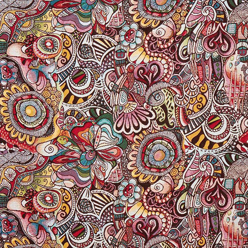 Jacquard Gobelin, patterned – white,  image number 1